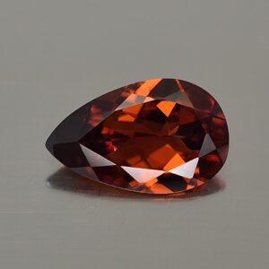 RedOrangeZircon pearshape 15.8x10.0mm 6.70cts N zn875