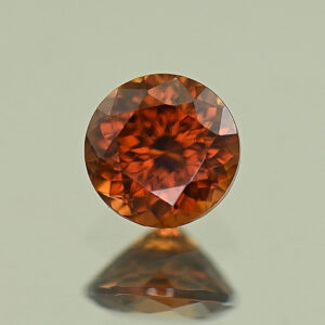 RedOrangeZircon round 6.0mm 1.29cts N zn7856
