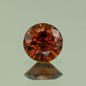 RedOrangeZircon round 7.1mm 1.70cts N zn7391