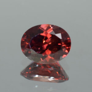 RedZircon oval 9.6x7.6mm 3.46cts H zn2011 crop SOLD