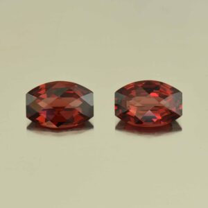 Rhodolite ch bar pair 10.1x7.0mm 5.22cts N rh492
