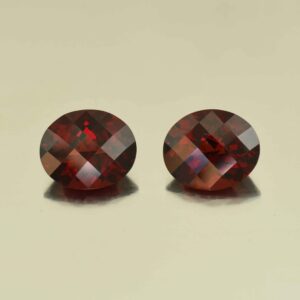 Rhodolite ch oval pair 12.0x10.0mm 11.54cts N rh498 scaled 1