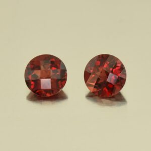 Rhodolite ch round pair 6.0mm 2.05cts N rh500