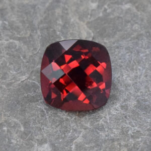 Rhodolite ch sq cush 7.0mm 1.86cts N rh222 crop SOLD