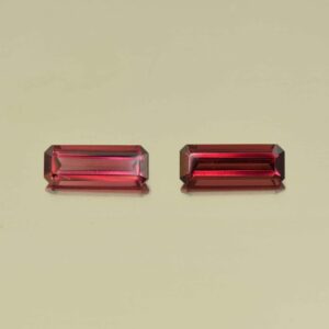 Rhodolite eme cut pair 9.9x3.9mm 2.31cts N rh503 scaled 1