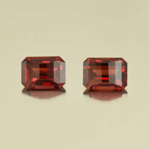 Rhodolite opp bar eme cut pair 8.1x5.9mm 4.08cts N rh504 SOLD