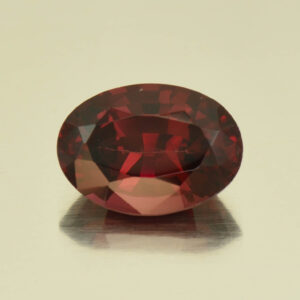 Rhodolite oval 12.4x8.9mm 5.29 cts N rh467