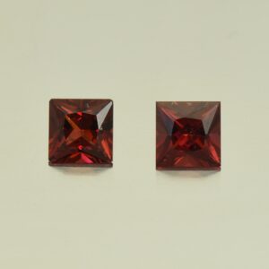 Rhodolite princess pair 5.0mm 1.45cts N rh509