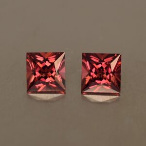 Rhodolite princess pair 5.0mm 1.65cts rh217
