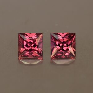 Rhodolite princess pair 5.0mm 1.65cts rh226