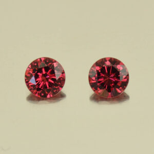 Rhodolite round pair 4.5mm 0.83cts N rh524