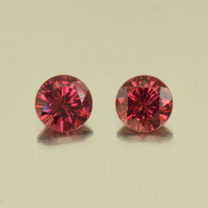 Rhodolite round pair 4.5mm 0.85cts N rh526
