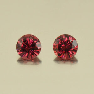 Rhodolite round pair 4.5mm 0.87cts N rh527