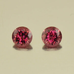 Rhodolite round pair 4.5mm 0.91cts N rh529
