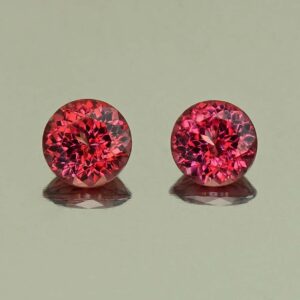 Rhodolite round pair 5.0mm 1.17cts N rh631 SOLD