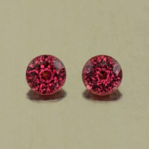 Rhodolite round pair 5.0mm 1.25cts N rh726 SOLD