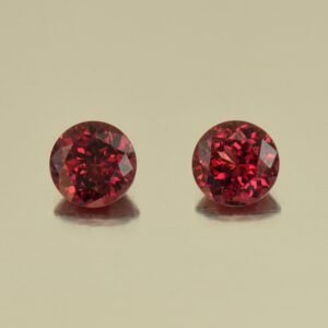 Rhodolite round pair 5.5mm 1.55cts N rh537