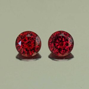 Rhodolite round pair 5.5mm 1.56cts N rh646