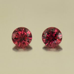 Rhodolite round pair 5.5mm 1.58cts N rh539