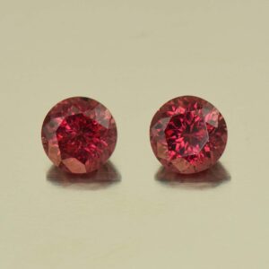 Rhodolite round pair 5.5mm 1.70cts N rh296