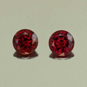 Rhodolite round pair 6.0mm 1.97cts N rh659 SOLD