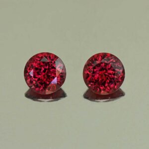 Rhodolite round pair 6.0mm 1.99cts N rh660 SOLD