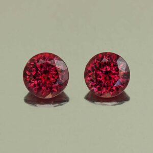 Rhodolite round pair 6.0mm 2.03cts N rh664 SOLD