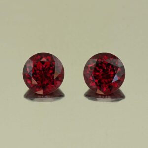 Rhodolite round pair 8.0mm 4.78cts N rh703 SOLD