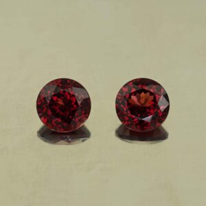 Rhodolite round pair 9.1mm 7.53cts N rh734 1 scaled 1