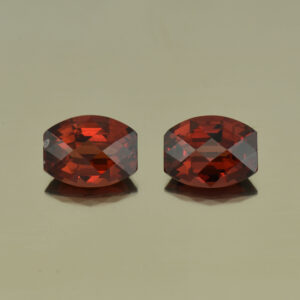 RoseMalayaGarnet ch barrel pair 9.0x7.0mm 4.83cts N rm257