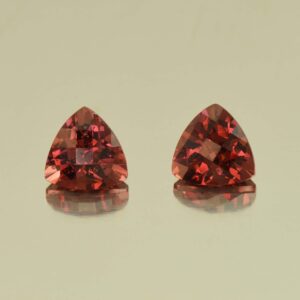 RoseMalayaGarnet ch trill pair 6.5mm 2.54cts N rm234