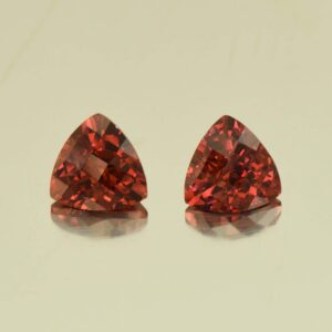 RoseMalayaGarnet ch trill pair 7.1mm 3.00cts N rm236