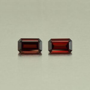 RoseMalayaGarnet eme cut pair 12.9x7.8mm 11.38cts N rm130 scaled 1