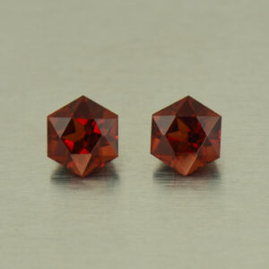 RoseMalayaGarnet hex pair 4.5mm 1.09cts N rm270 SOLD
