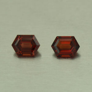 RoseMalayaGarnet hex pair 7.0x5.0mm 1.84cts N rm288 SOLD