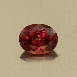 RoseMalayaGarnet oval 9.6x7.6mm 2.85cts N rm452