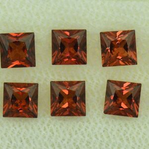 RoseMalayaGarnet princess box set 4.0mm 3.89cts N rm429