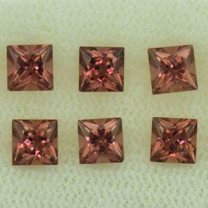 RoseMalayaGarnet princess box set 4.0mm 4.01cts N rm430