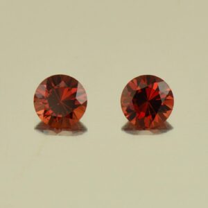 RoseMalayaGarnet round pair 4.5mm 0.78cts N rm109 SOLD
