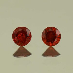 RoseMalayaGarnet round pair 4.5mm 0.81cts N rm459 SOLD