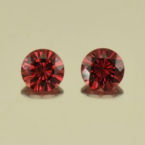 RoseMalayaGarnet round pair 5.5mm 1.58cts N rm175