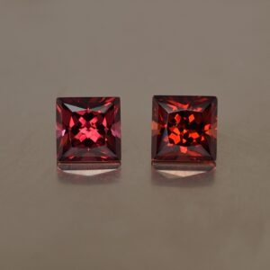 RoseMalaya princess pair 5.9mm 2.80cts rm159 SOLD