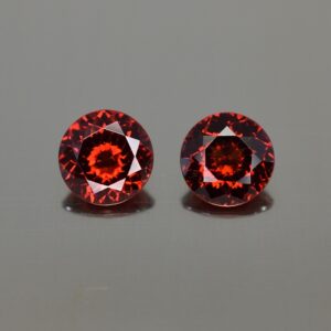 RoseMalaya round pair 6.5mm 2.21cts rm187