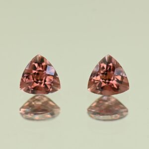 RoseZircon ch trill pair 6.0mm 2.33cts H zn7858