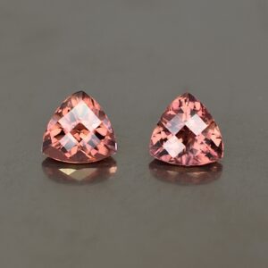 RoseZircon ch trill pair 6.0mm 2.35cts zn1291