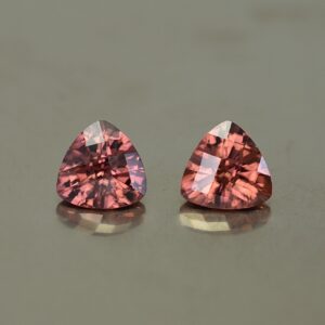 RoseZircon ch trillion pair 7.0mm 3.51cts zn2474
