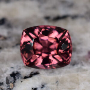 RoseZircon cushion 12.4x10.5mm 10.53cts H zn1301 crop SOLD