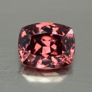 RoseZircon cushion 12.7x10.5mm 10.82cts zn202