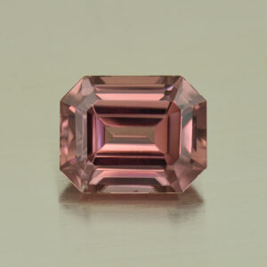 RoseZircon eme cut 10.0x8.0mm 5.24cts H zn5156 SOLD