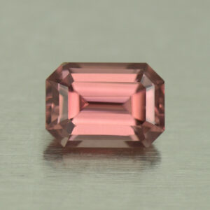 RoseZircon eme cut 7.4x5.3mm 1.87cts H zn5113